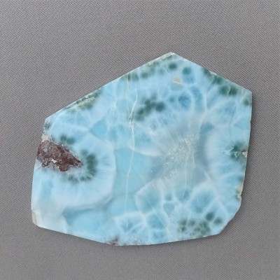 Larimar plate polished 93,1g, Dominican republic