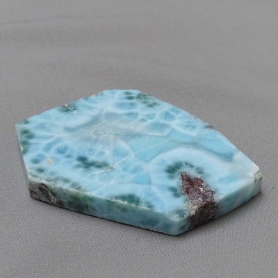 Larimar plate polished 93,1g, Dominican republic