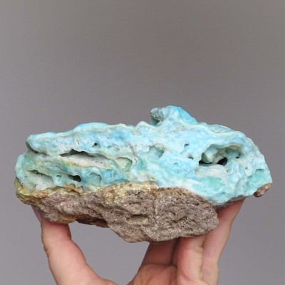 Aragonite natural blue 1017g, Afghanistan