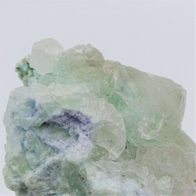 Fluorit-Kombination mit Pyrit und Chrysokoll 106g, Peru