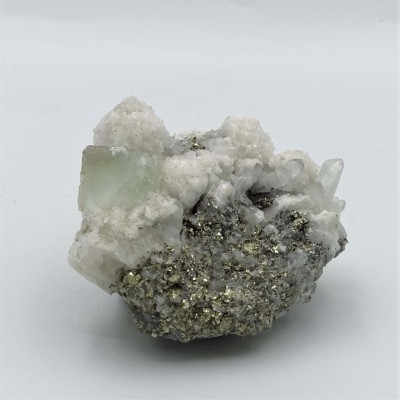 Fluorit kombinace s pyritem 118,3g, Peru