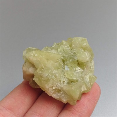Brazilianite crystals in druse 33.6g, Brazil