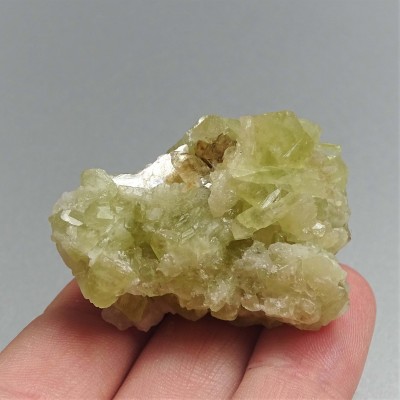 Brazilianite crystals in druse 37.7g, Brazil