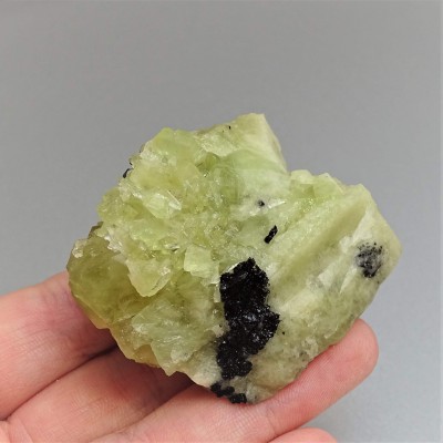 Brazilianite crystals in druse 86.3g, Brazil