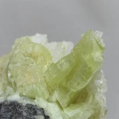 Brazilianite crystals in druse 253g, Brazil