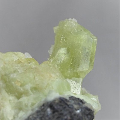 Brazilianite crystals in druse 253g, Brazil