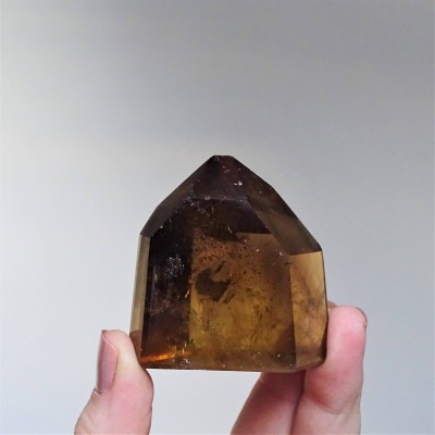 Citrín přírodní broušený krystal 97,1g, Madagaskar