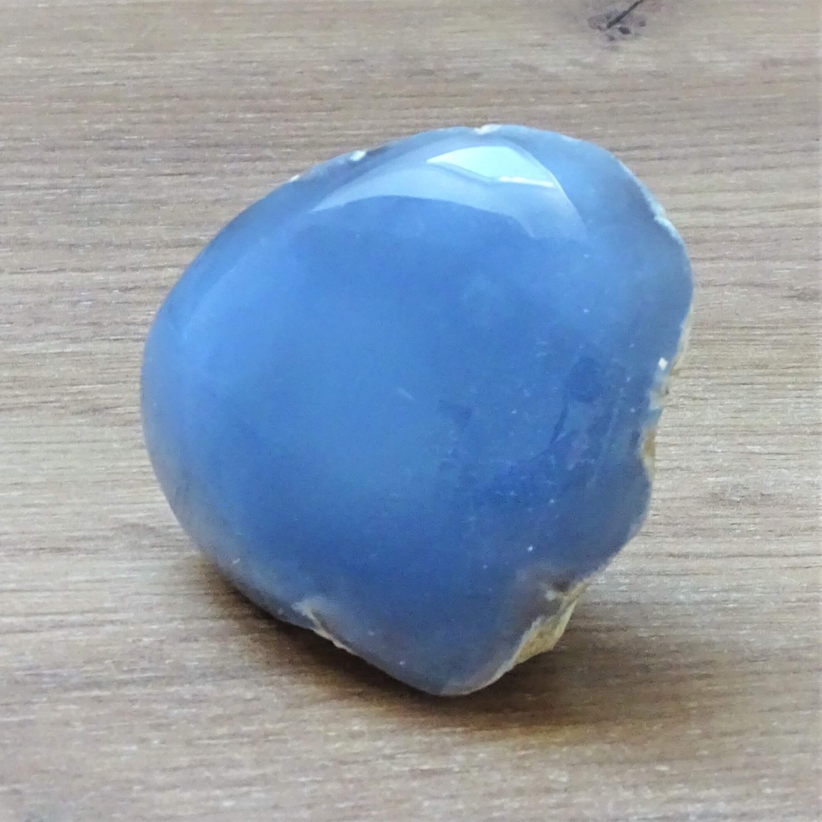 Chalcedony blue natural polished 240g, Turkey