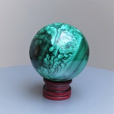 Polished malachite - ball 271g, Congo