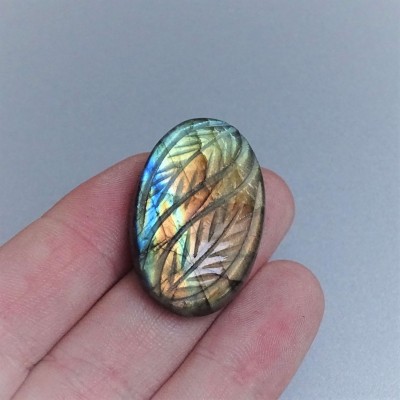 Labradorit Cabochon 10g, Madagaskar