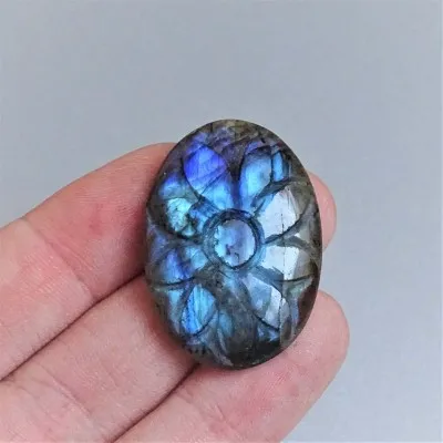 Labradorit Cabochon 8,5g, Madagaskar