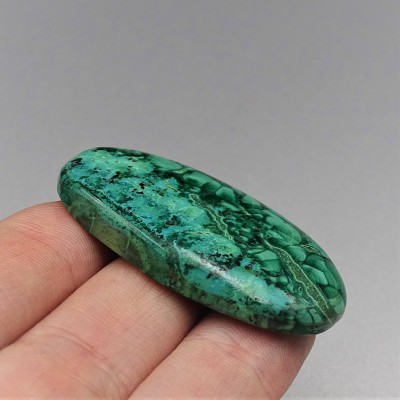 Malachit/Chrysokol-Cabochon 16g, Kongo