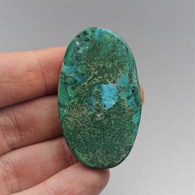 Malachit/Chrysokol-Cabochon 16g, Kongo