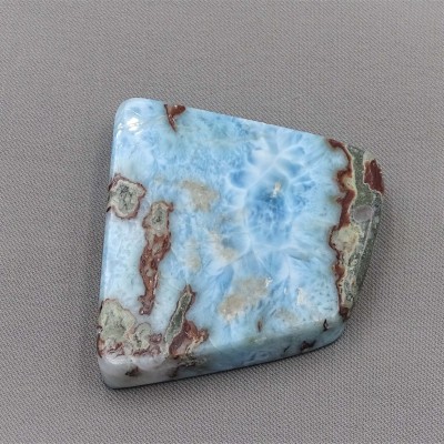 Larimar plate polished 53g, Dominican republic