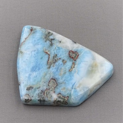 Larimar plate polished 70g, Dominican republic