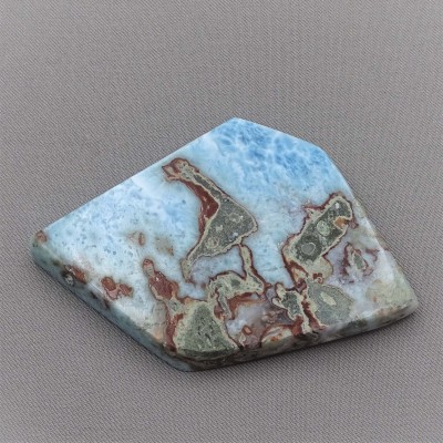 Larimar plate polished 69g, Dominican republic