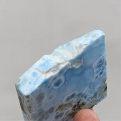Larimar plate polished 56g, Dominican republic