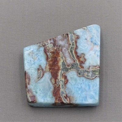 Larimar plate polished 57g, Dominican republic