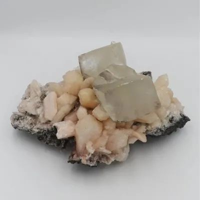 Druze stilbit, calcite 1199g, India