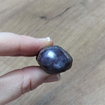 Sapphire with ruby raw crystal 59g, India