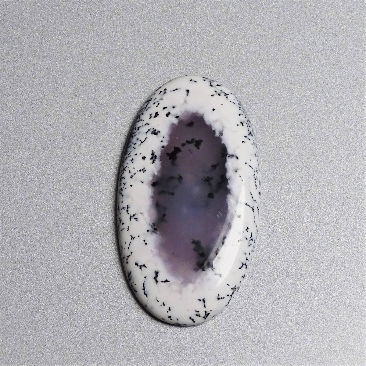 Dendritic opal (merlinite) cabochon 14.2g, Madagascar