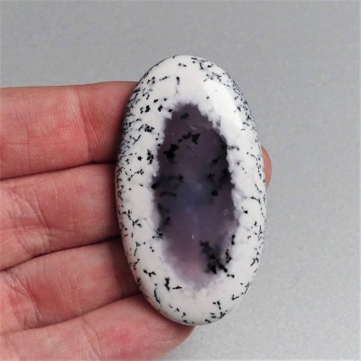 Dendritic opal (merlinite) cabochon 14.2g, Madagascar