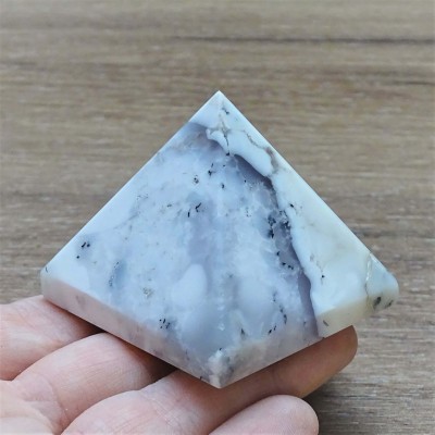 Dendritic opal (merlinite) pyramid 96g, Madagascar