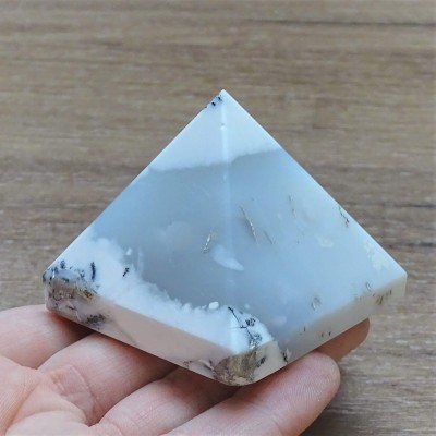 Dendritic opal (merlinite) pyramid 122g, Madagascar