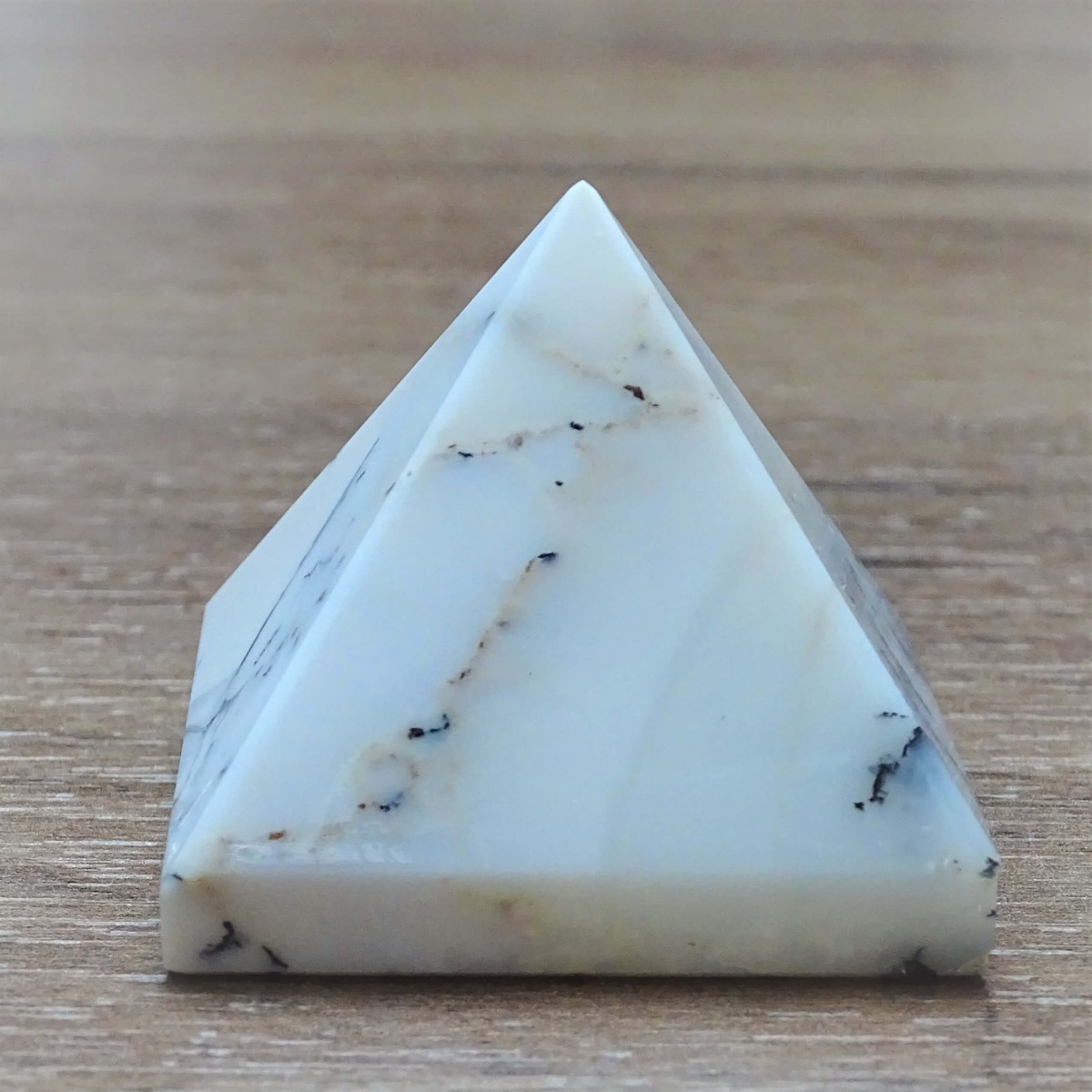 Dendritic opal (merlinite) pyramid 72g, Madagascar