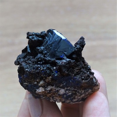 Azurite crystals in rock 52.2g, Morocco