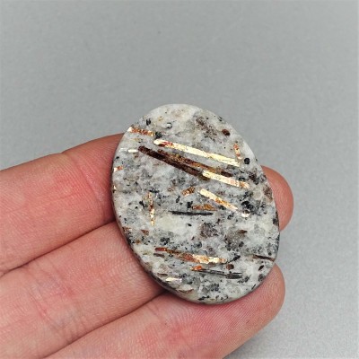 Astrophyllit-Cabochon, natürliches, unpoliertes Mineral 10,5g, Russland