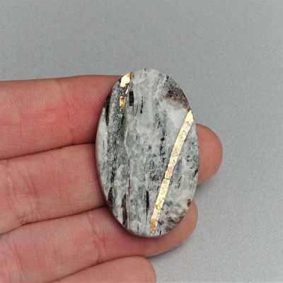 Astrophyllit-Cabochon, natürliches, unpoliertes Mineral 10,1g, Russland