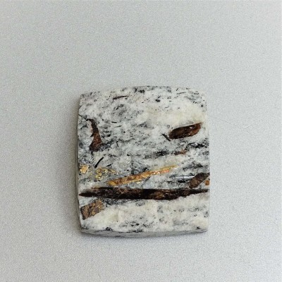 Astrophyllit-Cabochon, natürliches, unpoliertes Mineral 21,5g, Russland