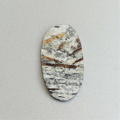 Astrophyllite cabochon natural unpolished mineral 12.1g, Russia