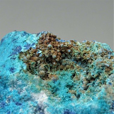 Shattuckite, chrysocol, malachite raw mineral 167.5g, Nambia