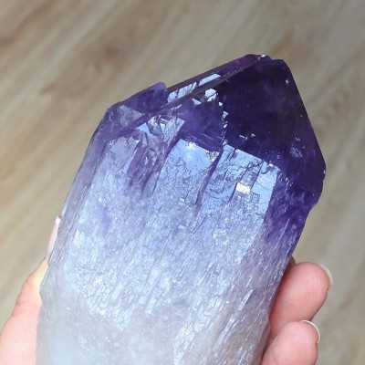 Ametyst přírodní krystal s ametrínem, elestial 786g, Bolívie