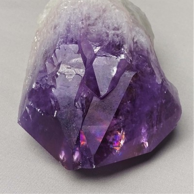 Natürlicher Amethystkristall mit Ametrin, elestial 786g, Bolivien