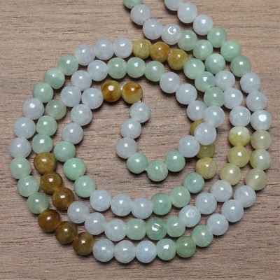 Mineral beads - JADE - color mix Ø 6.5 mm