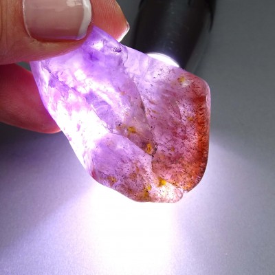 Auralite natural polished crystal 55.1g, Brazil