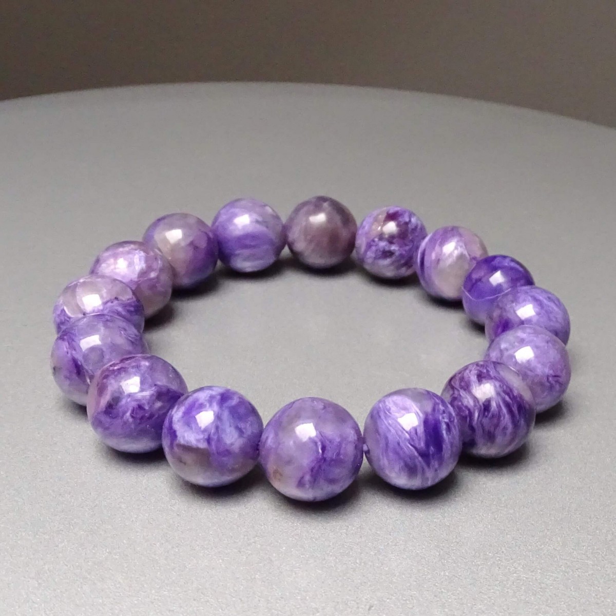 Charoit/Charoite bracelet in top quality 12.7mm, Russia
