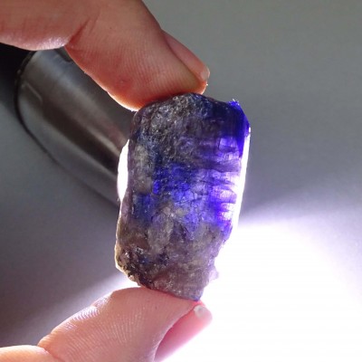 Tanzanite unheated natural raw mineral 25.4g, Tanzania