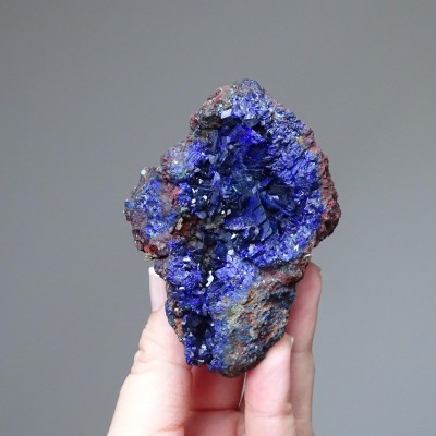 Azurite crystals in rock 276g, Morocco