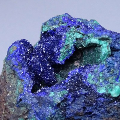 Azurite crystals in rock 247g, Morocco