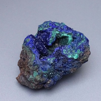 Azurit krystaly v hornině 247g, Maroko