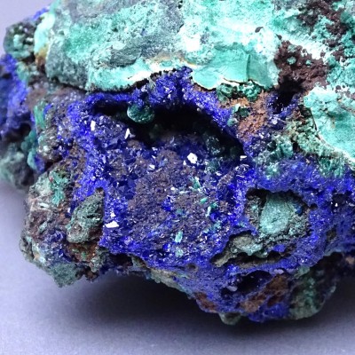 Azurite crystals in rock 172g, Morocco