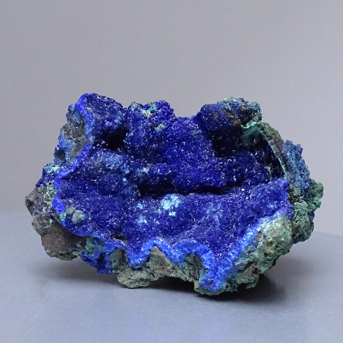 Azurit krystaly v hornině 114g, Maroko