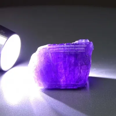 Scapolite purple natural crystal 18.9g, Afghanistan