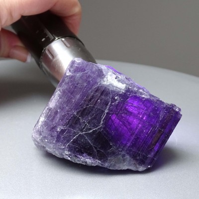 Scapolite purple natural crystal 170.5g, Afghanistan