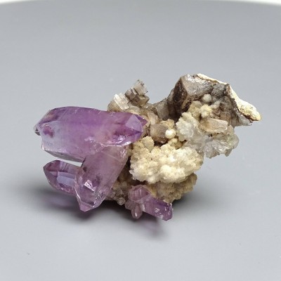 Natürliche Amethystkristalle im Gestein 36,8g, Mexiko