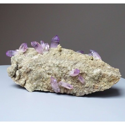 Amethyst natural crystals in rock 558g, Mexico